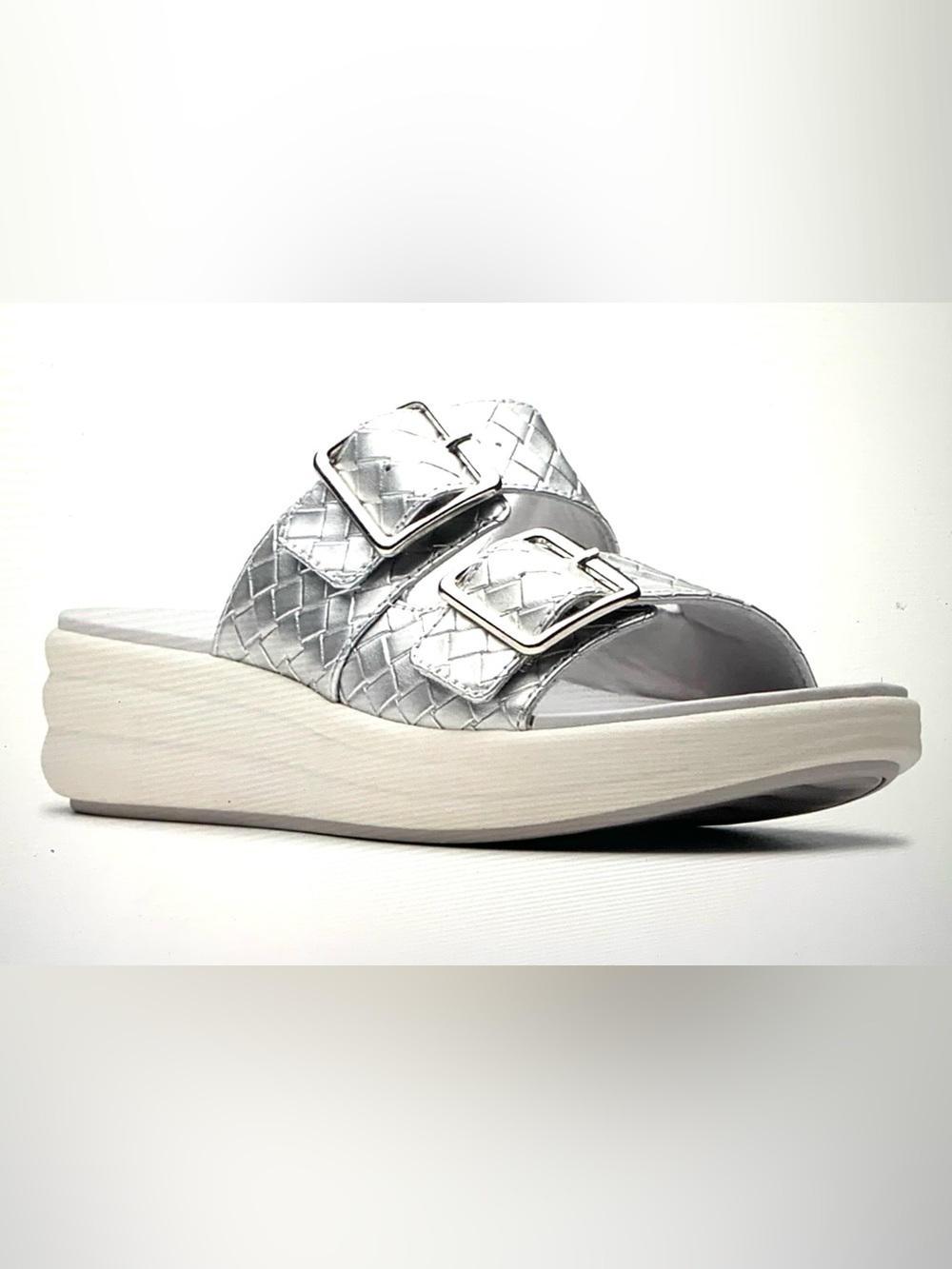 Clark’s Drift Buckle Slip-On Slide Wedge Sandals